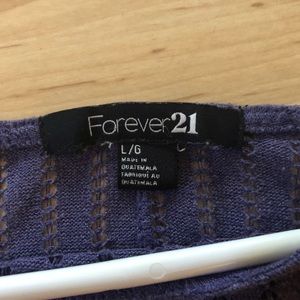 Forever 21 periwinkle sweater.